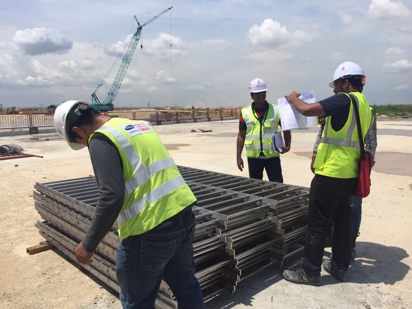 Structural works on site