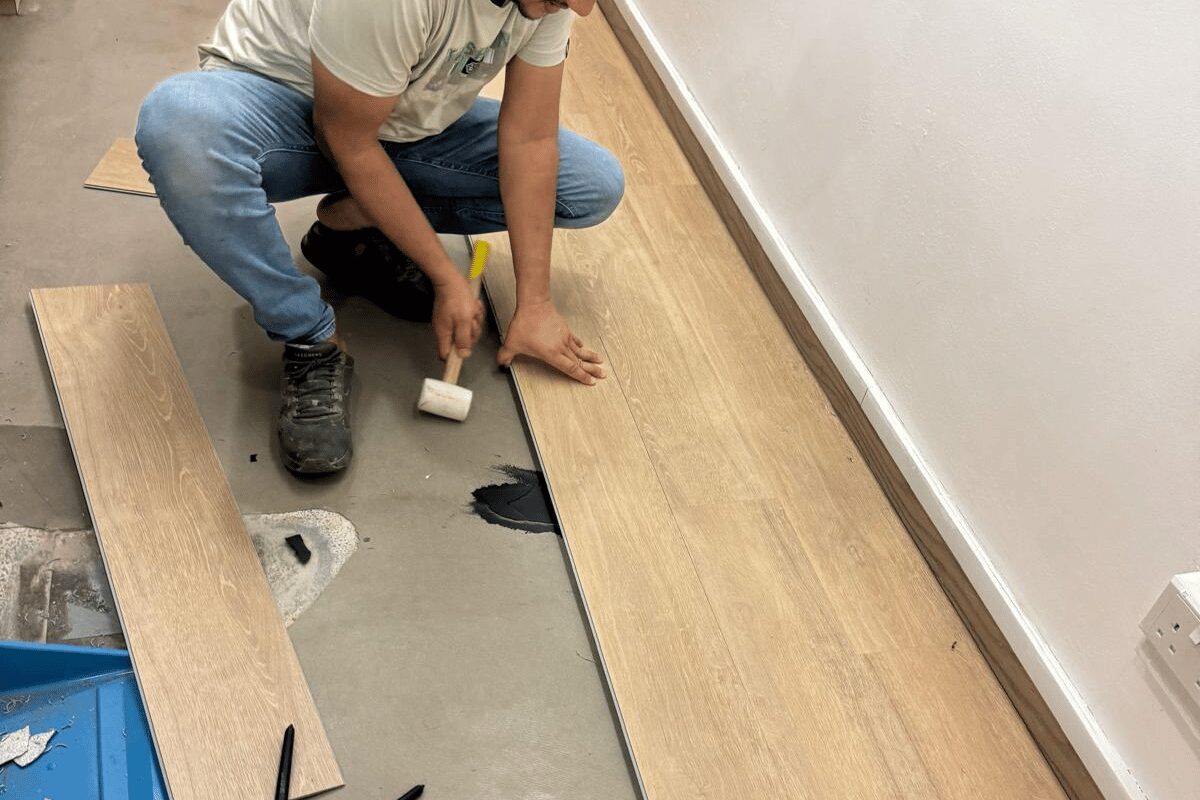 Vinyl flooring installation